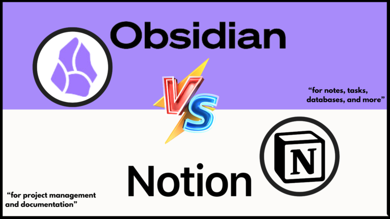 obsidian vs notion, Content Marketing and Writing Tools